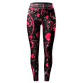 thumbnail image 4 of YUEJUIR Flare Leggings Women's Valentines Day Tights with Hearts Red Heart Leggings Skinny Pant Patterned Red Heart Sporty Sweet Heart Pantalones Para Mujer Black Leggings Women (Pink,XXXL), 4 of 4