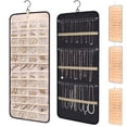 thumbnail image 2 of Visland Hanging Jewelry Organizer Necklace Holder Large Capacity Anti-tangle Earrings Rings Hanger Jewelry Display Rack, 2 of 8