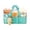 Green, variant on Diaper Caddy Organizer for Changing Table,Nursery Storage Bin with Handles,Storage Basket for Wipes,Baby Essentials Organizer,3 Compartments & 8 Pockets,with Cute Bear Decor,A