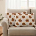 thumbnail image 2 of Leopard Pumpkin Fall Outdoor Waterproof Pillow Covers, Thanksgiving Sunflower Botanical Beige Decorative Rectangle Throw Pillowcase Sofa Cushion Sham for Patio/Couch/Chair, 20"x12" 2 Pack, 2 of 8
