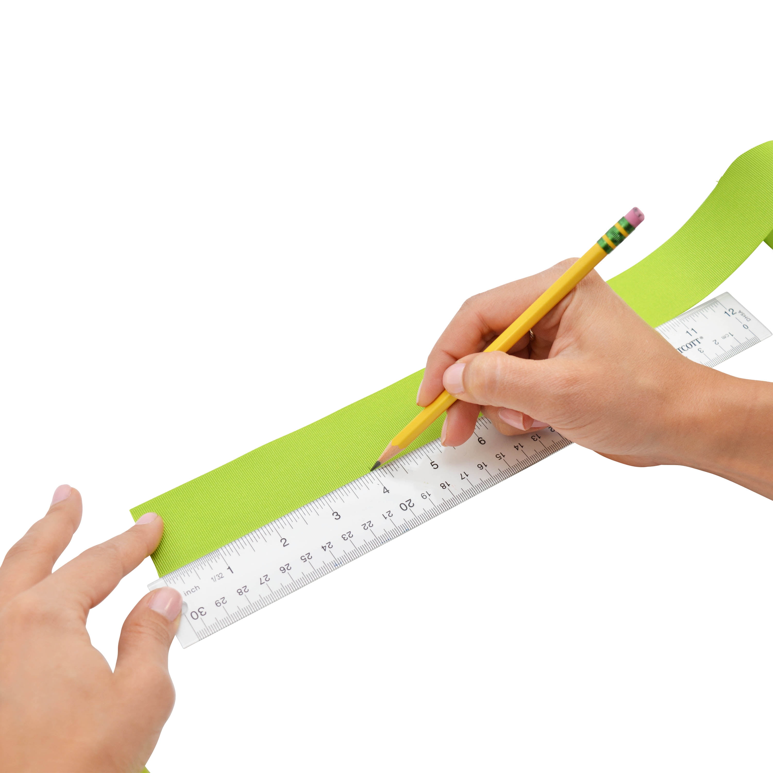 Westcott 12" Clear Acrylic Ruler, Metric Imperial Office 3-Pack, Suitable for Home School and Office Use