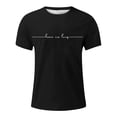 thumbnail image 2 of WEAIXIMIUNG T-Shirts pour Hommes Lot Noir T-Shirt à Col Rond pour Homme Extensible à Manches Courtes Basique Amincissant T-Shirt Moulant, 2 of 5