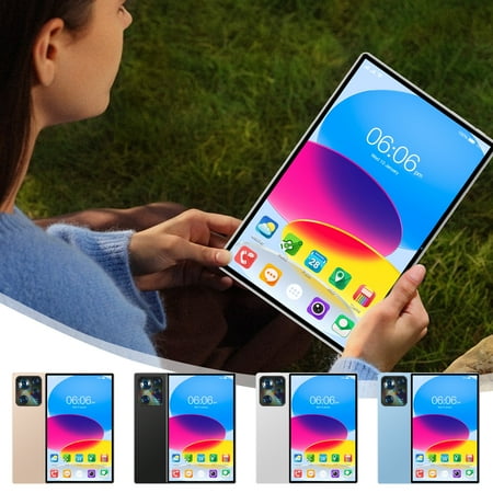 Liquidation & Promo, 10.1 Inch android Tablet, WiFi 5G Bluetooth, Expandable Storage + SIM Card, HD Voice, for Learning Gaming Office, Travel Commuting Use, Aestivo Under 10 | Metal, Black