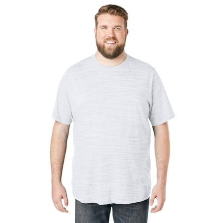 Boulder Creek By Kingsize Men's Big & Tall Heavyweight Jersey Crewneck T-Shirt