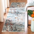 thumbnail image 2 of SAFAVIEH Madison Flowers Vintage Abstract Runner Rug, Green/Turquoise, 2' x 8', 2 of 5