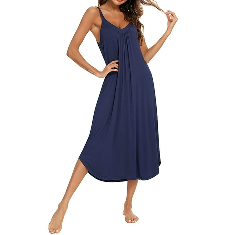 white christmas dresses Linen Forget Me Not Night Dress main image 0