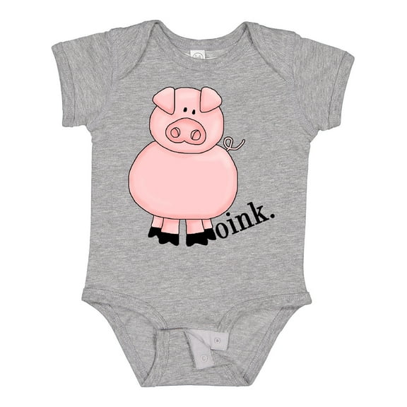 Inktastic Pig-oink Boys or Girls Baby Bodysuit