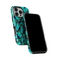 thumbnail image 5 of DesignSkinz Scratch-Resistant Hard Slim Case Compatible with iPhone 14 Pro Max (Compatible with MagSafe) - Turquoise Butterfly Bundle, 5 of 9