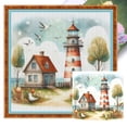 thumbnail image 1 of Hilo Algodón Ecológico Bordado Punto Cruz Impreso Faro 11CT 40x40cm, 1 of 9