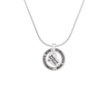 thumbnail image 2 of Delight Jewelry Silvertone Small Mother of the Groom Heart Gymnastics Mom Ring Charm Necklace, 18", 2 of 4