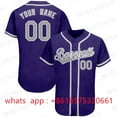 thumbnail image 3 of New Style Custom Baseball Jersey Team Training Uniform Printing Add Own Name Number Softball Sports White Green Men Ladies/Kids, 3 of 7