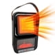 thumbnail image 2 of Calefactor portátil de cerámica con control remoto | Calefactor eléctrico de 800 W para dormitorio, baño y oficina | Funcionamiento silencioso de 36 dB, protección contra sobrecalentamiento y, 2 of 9