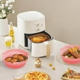 thumbnail image 3 of LYCAQL Air Fryer Silicone Liners Pot Reusable Air Fryer Silicone Basket Bowl for 3 to 5 qt Airfryer Silicone Liner Replacement Heat Reusable Baking Tray Mats For Easy Cleaning And Cooking, 3 of 6