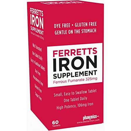 Pharmics Ferretts Iron Supplement, 60 Tablets