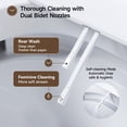 thumbnail image 6 of HOROW T30 Non-Electric Smart Bidet Toilet, Power-Free with Dual Wash Nozzles, ADA Chair Height, Foot Kick Flush, Soft-Close Seat, 6 of 11