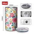 thumbnail image 4 of 20oz Coffee Tumblers Pioneer Flower Stainless Steel Vacuum Insulated Travel Tumbler Coffee Cups Mug with Lid and Straw with Cleaning Brush for Cold & Hot Drinks, 4 of 5