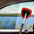 thumbnail image 4 of Windshield Cleaner Tool, Car Interior Detailing Cleaning Kit,16.5'' Car Window Cleaning Supplies with Handle Include 1 Reusable Washable Microfiber Pads (Red), 4 of 5