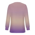 thumbnail image 5 of RXIRUCGD Hauts Décontractés Mode pour Femmes Col Rond Plissé Manches Longues, Rose, Taille : TG, 5 of 5