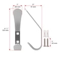 thumbnail image 6 of Richelieu NH1253021195 4-7/8" (123 Mm) Contemporary Metal Coat Hook - Nickel, 6 of 7