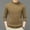 Khaki, variant on Kilaqueen Mock Neck Sweaters for Men Casual Solid Color Fall Winter Outfits Regular Fitness Knitted Cozy Sweaters Chunky Warm Basic Pullover Tops