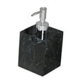 thumbnail image 2 of Dispensador de jabón con bomba, dispensador de jabón con textura de mármol, botella dispensadora de loción de recarga a prueba de fugas de 400 ml para Cabeza plateada negra, 2 of 8