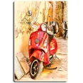 thumbnail image 3 of Letrero de hojalata retro Vespa, letrero de metal para garaje, placa de metal vintage para motocicleta, decoración de pared para sala de estar, placa Shabby Chic, 3 of 5