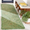 thumbnail image 2 of SAFAVIEH Cape Cod Bora Geometric Runner Rug, Green/Natural, 2'3" x 8', 2 of 11