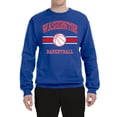 thumbnail image 2 of Wild Bobby City of Washington Basketball Fantasy Fan Sports Unisex Crewneck Sweatshirt, Royal, Small, 2 of 5