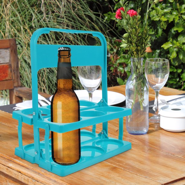 Foldable plastic beverage carrier Drink Carrier for Delivery Drink Holder Collapsible Beer