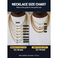 thumbnail image 5 of PROSTEEL Necklace for Men Women 14K Gold Plated Stainless Steel Squre Rolo Link Chains 6mm Men Necklace Birthday Fathers Day Jewelry Gift for Dad Son, 5 of 9
