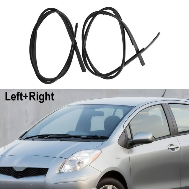 Suitable for Toyota , suitable for Yaris Hatchback drip molding 2-piece/set black left/right-