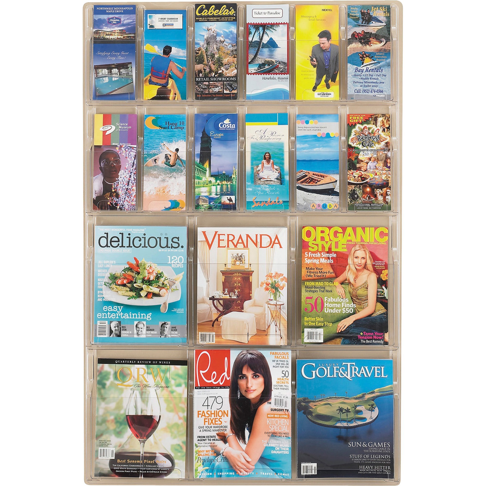 Safco Reveal 6 Magazine and 12 Pamphlet Display - image 5 of 8