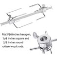 thumbnail image 5 of FrostHike N & N 304 Stainless Steel Rotisserie Meat Forks(1-Pair) - Fits 3\\/16-Inches Hexagon, 1\\/4-Inches Square & 3\\/8-Inches Round Rotisserie Spit Rods, 5 of 5