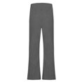 thumbnail image 6 of Frostluinai Womens Corduroy Bootcut Yoga Pants High Waisted Wide Leg Pants Casual Solid Fall Flare Leggings Soft Lounge Trousers with Pocket, 6 of 7