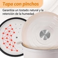 thumbnail image 4 of Olla de Hierro Fundido 4.0L tipo Dutch Oven para Horno y Estufa, Horno Holandés Esmaltado con Tapa,, 4 of 8