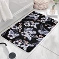 thumbnail image 3 of Pioneer Flower Floral Print Flannel Non Slip Door Rugs,Washable Door Mats Indoor,Decorative Door Mats,Dirt-Resistant and Absorbent Doormat for Entrance,Bedroom,Kitchen,Bathroom,23.5"x16", 3 of 5