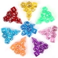 thumbnail image 2 of Juego de dados DND para juegos de rol, juego de dados de colores mezclados con bolsa, 9 estilos diferentes disponibles para juguetes portátiles, juegos DND RPG TRPG, 2 of 4