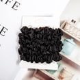 thumbnail image 4 of 12Pcs Satin Hair Scrunchies, Black Scrunchies Hair Ties Elastic Hair Bands Ponytail Holder Hair Accessories, 4 of 5