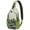 Olive-green-8, variant on Tribal Patterns Chest Bag Anti-Theft Travel Daypack for Outdoor Adventures Rustic Style & Versatile