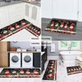 thumbnail image 6 of 2 Pcs Merry Christmas Kitchen Rugs and Mats Set of 2 Xmas Snowflake Winter Happy New Year Kitchen Mats for Floor Non Skid Kitchen Floor Matfor Bath Cooking (47x17+30x17 inches), 6 of 7