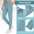 thumbnail image 3 of VIAOLI Scrubs Set for Women Nurse Uniform Jogger Set Stretch Top & Pants with Multi Pocket for Nurse Workwear, 3 of 7