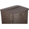 thumbnail image 5 of Rubbermaid Mini Boîte de Rangement en Résine Résistante aux Intempéries pour Jardin Extérieur, Moka, 5 of 5