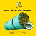 thumbnail image 2 of Open Box Aqua Lily Pad Mat w/Duracore, Foam Float, 6’x15’, Yellow/Green, 2 of 12