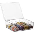 thumbnail image 5 of 2 Pack Large Stackable Plastic Tea Bag Organizer - Storage Bin Box for Kitchen Cabinets, Countertops, Pantry - Holds Beverage Bags, Cups, Pods, Packets, Condiment Accessories Holder, 5 of 9
