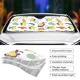 thumbnail image 4 of Kdxio Orange Green Avocado Print Front Windshield Sun Shade,Folding Auto Sunshade for Car Truck SUV-Small, 4 of 7