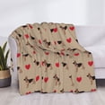 thumbnail image 3 of Yiaed German Shepherd Dog Print Blanket Throw Blanket Soft Cozy Flannel Blanket for Home Bed Sofa Couch Chair-50"x40", 3 of 6