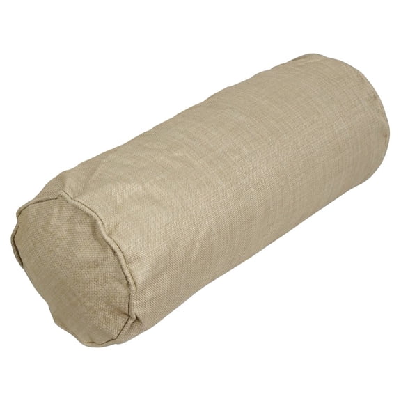 Blazing Needles 20-inch by 8-inch Double-corded Spun Polyester Bolster Pillow with Insert