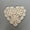 Beige, variant on Handmade Crocheted Heart-Shaped Lace Coasters - Vintage Style Decorative Drink Mats