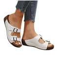 thumbnail image 4 of Women's Fashion Casual Spring New Beach Open Toe Thick Bottom Wedge Heels, 4 of 6