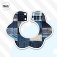thumbnail image 4 of Hirioo Indigo Patchwork Quilt for Baby Cotton Petal Bib Drool Bibs for Baby Boy Unisex, 4 of 9